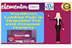 design a wordpress landing page in elementor pro with premium features