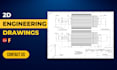 create 2d technical engineering drawings