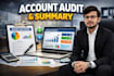 make accounts and audit summary sheet