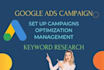 setup your google adwords campaign