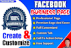 create and customize facebook business page