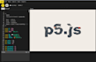 make javascript art canvas with p5js