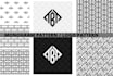 design logo initials  seamless luxury monogram patterns