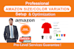 amazon variation or parent child listing for all category
