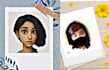 create cute 3d cartoon face art