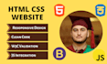 create clean and responsive website using html css bootstrap