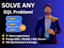 help you with database projects and solve any sql queries