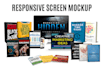 do responsive screen mockup or digital product bundle