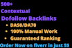 do 500 high quality contextual authority SEO do follow backlinks service