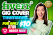 design fiverr gig thumbnail and cover