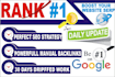 submit drip feed link building SEO service for 30 days