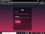 design a login screen with a neon button snippet CSS and HTML