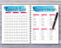 create planner, journal, template, sticker tracker