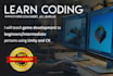 teach professional unity game development to anyone