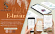design digital invitation, save the date in 24 hours