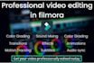 do video editing in filmora
