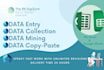 do data entry, copy paste, google, and excel sheets