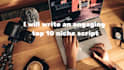 write a youtube script for the top 10 niche