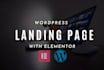 design wordpress elementor landing page optin page squeeze page