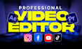 do professional video editing for youtube and business video ads