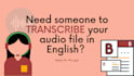 provide highquality audio and video transcription