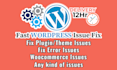 fix wordpress website, wordpress errors fix, issues and bugs