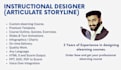 be your professional elearning course designer