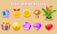 create premium game icons, coins, gems and reward assets