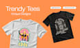 make unique and eye catching t shirt vector designs