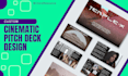 design a cinematic pitch deck presentation