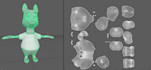 3d modeling, retopology, and uv mapping ready for texturing