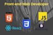 be your front end web developer, designer with HTML, CSS, bootstrap, js, react