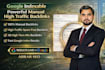spam free traffic manual monthly SEO backlinks service
