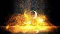 create smoking gold particles animation for logo or text