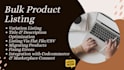 upload product amazon, ebay, shopify, walmart, tiktok, trendyol