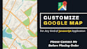 develop interactive customized google maps api and app