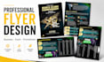 design a professional business flyer or promotional flyer