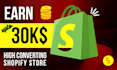 do shopify website design, create shopify website or store