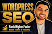 do full SEO for your wordpress website for google rankings