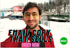 do email copywriting that will sell hamburgers to a vegan