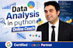 coach or do data analysis in python with machine learning
