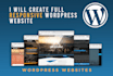 create a creative and responsive wordpress website