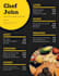 make a professional menu for all services