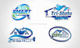 design modern cleaning and pressure washing logo