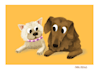 draw a custom pet portrait in childrens book style not ai