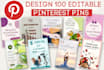 design pinterest pins and templates