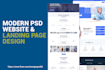 create landing page design or PSD website design