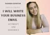 professionally write a letter, email, or document