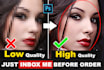 enhance, restore, improve and upscale low quality images