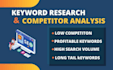 research SEO keywords and competitor analysis